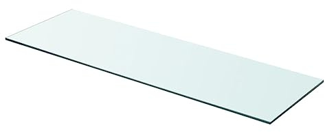Myheimly Glasboden Glasscheibe Glasplatte für Glasregal Transparent 80 x 25 cm