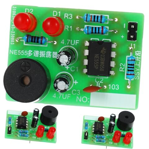 HOMOCONO Solder Practice Kit 3 Sets Flash Circuit Diy Electronic Hobby Kit Beginner Soldering Project for Learning Electronics Teaching Hands-on Assembly