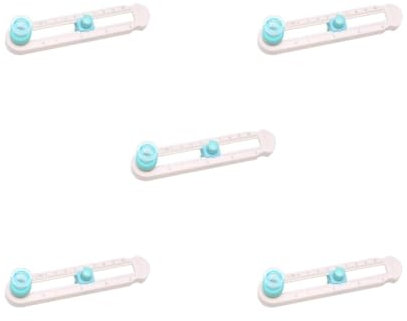 Juego de 5 cortadores giratorios de papel de brújula, herramienta de corte circular duradera, color blanco