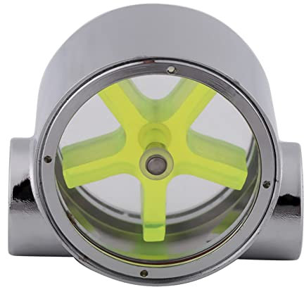 Water Stream Indicator, Stream Indicator G1/4 Stream Indicator Tungsten Alloy G1/4 Standard Female To Female Thread Computer Water Cooling Stream Indicator