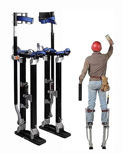 YXZQLOZ Malerstelzen, Trockenbau-Stelzen, verstellbare Aluminium-Stelzen, Maler, Deckenbauer, Arbeitsstelzen für Maler, Klebeband, saubere Deckenbearbeitung (38)