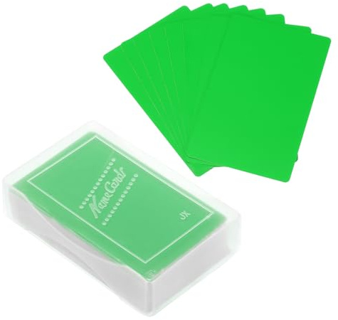 PATIKIL 100 Stück Blanko-Visitenkarten aus Aluminium, 86x54x0,21mm(Stärke) Hochwertige Metall Visitenkarten für Laserdruck, Hochwertige Haptik, Hohe Härte, Schmutzabweisend, Grün