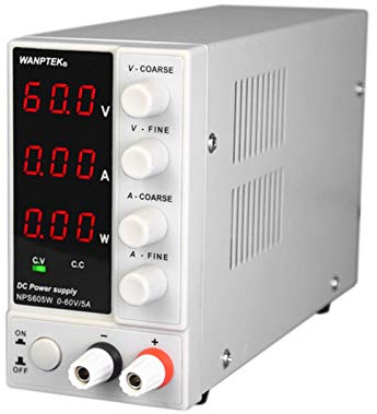 Labornetzteil, verstellbar, DC 0 – 60 V, 5 A, Labornetzteil, Transformator, verstellbar, 300 W, Stromversorgung für Labor, DC, Netzteil Trafo 300 W, Stromversorgung