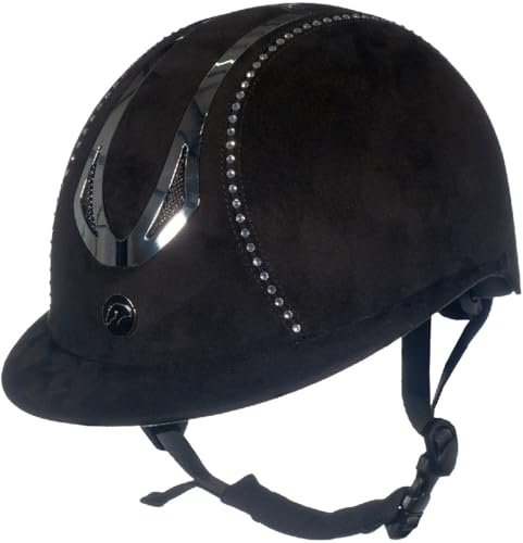 HKM Women's Illusion Diamond Riding helmet Black 58-60 cm
