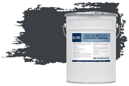 Wixx AQ Abri et Abri de jardin Teinture UV+ - 5L - RAL 7016 | Gris anthracite