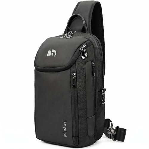 UMydeal Sling Bag Herren Umhängetasche Wasserdichte Klein Schultertaschen Diebstahlsicher Crossbody Bag Damen für Outdoor Reisen Freizeit Sport