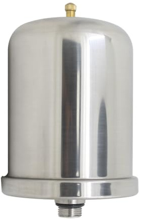 Vaso expansion bomba de agua autocebante Depósito de Presión con Membrana Bomba de Presión Doméstica Tanque de para Bomba de Agua Tanque de Expansión Bomba Presurizadora (2L 20mm acero inoxidable)