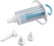 Zenker 42805 Seringue de décoration de gâteau avec 4 embouts, seringue à pâtisserie, poche à douille, Plastique, Bleu, 22,6 x 11,6 x 5 cm