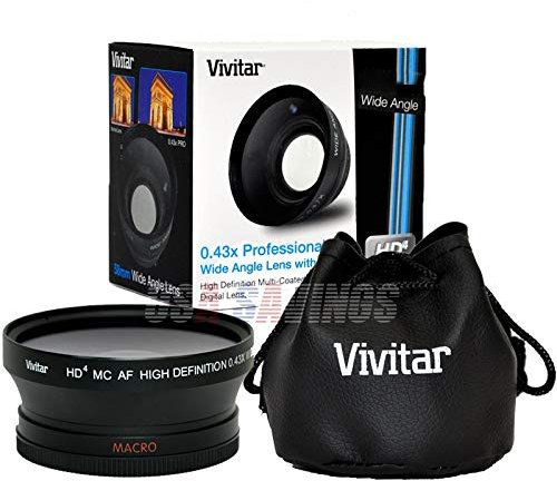 Objectif grand angle 0,45x 55 mm pour appareil photo numérique/caméscope