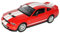 Welly Ford Shelby Mustang V Cobra GT500 Rot mit Weiss 2005-2009 1/24 Modell Auto mit individiuellem Wunschkennzeichen