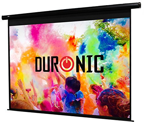 Duronic EPS60 4:3 Ecran de Projection TV et Home Cinema électrique de 60 Pouces 152 cm | 122 x 91 cm | Fixation Murale ou Plafond | Toile pour vidéoprojecteur | Gain +1 idéal pour 3D 8K 4K 1080P