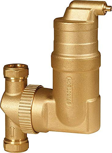 Spirovent Mirkroluftblasenabscheider Vertikal und horizontal, 22 mm Klemmring