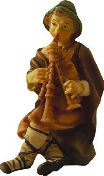 Unbekannt Krippenfiguren Hirte mit Dudelsack, geeignet für 7cm Figuren