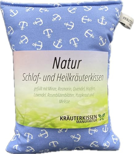 Kräuterkissen gefüllt mit Heilkräutern, ca.25x20 cm. Design Anker Nr. 261