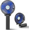HandFan Mini Ventilator USB Tragbar Batterie Handventilator 3 Geschwindigkeits 180° Klappt Tisch Ventilator 2 in 1 Mobiler Mini Lüfter für im Freien Spielraum Kampieren mit Metallclip