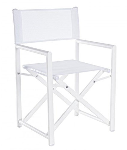 Weißer Schneiderstuhl Bizzotto klappbarer Hausgarten