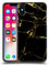Head Case Designs Officially Licensed Haroulita Black And Gold Marble Hard Back Case Compatible With Apple iPhone X/iPhone XS