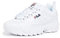 Fila Disruptor Ii Baskets brodées pour femme, blanc (blanc), 43 EU