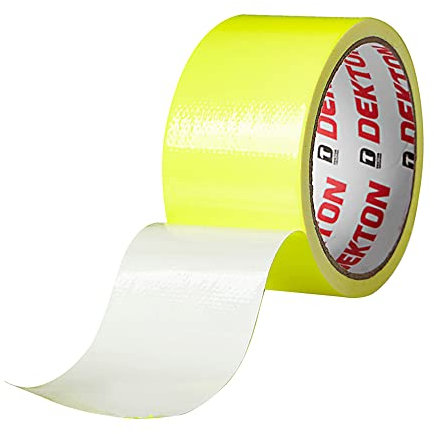 Decton DT90861 Ruban adhésif haute visibilité Jaune fluo 50 mm x 8 m