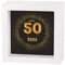 Herz & Heim® Geldgeschenk zum runden Geburtstag in Form Einer bedruckten Spardose als Bilderrahmen 50. Geburtstag
