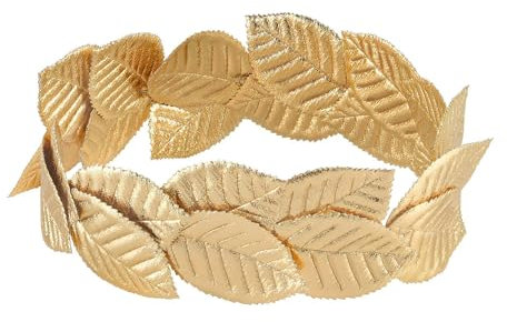 W WIDMANN MILANO Party Fashion 09168 - Lorbeerkranz, Gold, Haarschmuck, Karneval, Faschingskostüm, Cleopatra, Cäsar