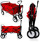 Foldable Garden Hand Cart – Heavy-Duty, Portable & Versatile Trolley (Red)