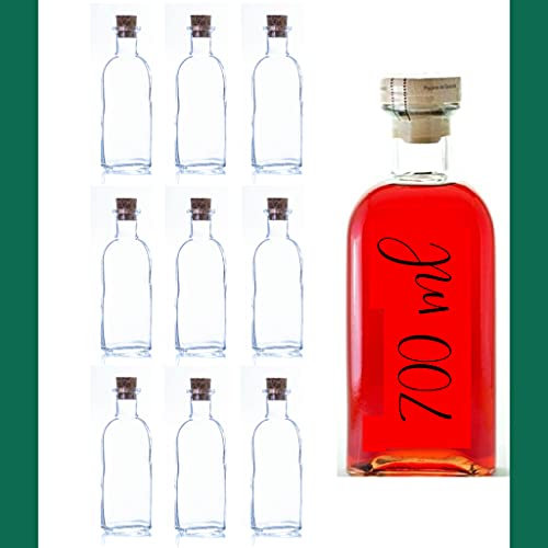 ESENCIA ANDALUSI Lot de 6 bouteilles vides en liège de 700 ml