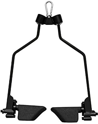 SevnElk Cable Machine Attachment Handle Rotable - Fitness Paddle Handle Press Down Bar Attachment for LAT Workouts Triceps Cable Rows Machine Pulley System Home Gym