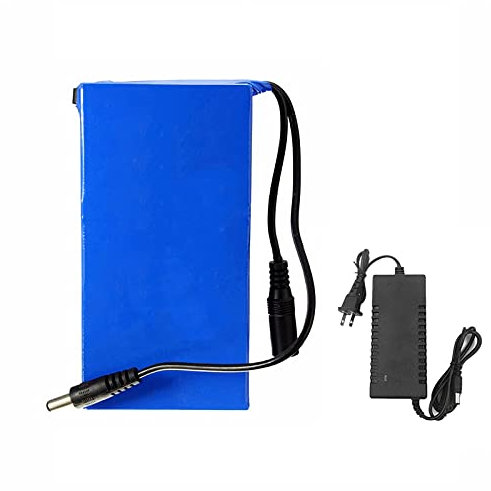 DC 12V Lithium Battery Rechargeable Polymer Li-ion Battery Pack for Street Light Digital product Standby Power with charger (48000ma)