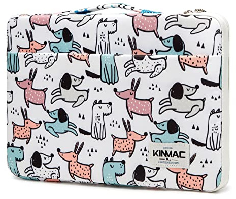 Kinmac Housse de protection 360° pour MacBook Pro 16, Dell Inspiron 15 5515/5510 et ordinateur portable 15-15,6 pouces avec motif de chien