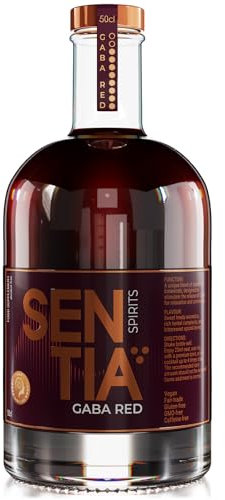 Sentia Spirits Gaba Red, Botanical Alcohol Free Drinks, Natural Plant taste, Berries taste, Vegan, Gluten Free and GM Free, 50cl - Sentia Drink Perfect for Mocktails, mix with tonic or soda
