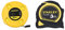 Stanley 0-34-296 mètre Ruban 20 m x 12,7 mm en Fibre de Verre 40 Brins - Précision Classe III - Graduation Tous les 2mm - Jaune Fluo Plus Lisible -Revêtement PVC & Mesure 3 m x 13 mm bi-matière Tylon
