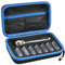 PAIYULE Travel Case Compatible with Gillette Heated Razor for Men, Starter Shave Kit Storage Holder for Blade Refills, Clipper Guards, Charging Dock and Accessories-Blue(Box Only)
