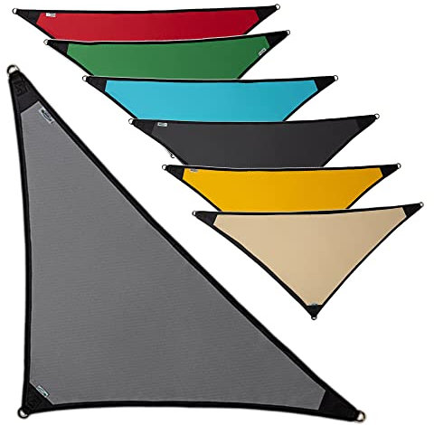 freigarten.de Sonnensegel Wasserdicht Sonnenschutz 100% Schutz vor UV dreieckig 2,0m x 2,0m x 2,8m