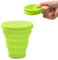 Faltbarer Reisebecher, Faltbarer Becher, Faltbare Tasse Silikon, Faltbecher, Klappbecher, Faltbarer Trinkbecher, Silikon Faltbar Becher, Faltbecher Camping, 170ml, Green