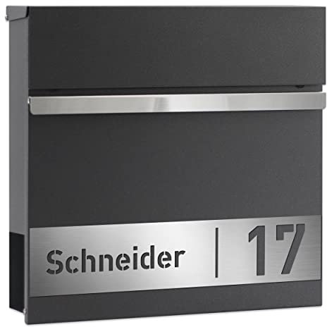 AlbersDesign Briefkasten B3 in DB703 eisenglimmer