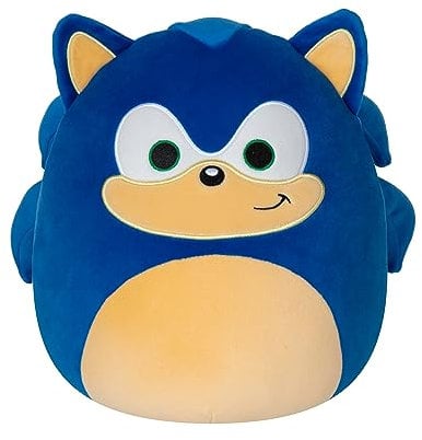 Squishmallows Sonic The Hedgehog Sonic Plüsch, 25,4 cm, mittelgroß, ultraweich, offizielles Kelly-Spielzeug