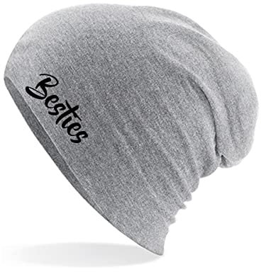 Huuraa Mütze Bestie Besty Geschenk Heather Grey Bestie Accessoire