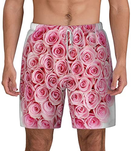 OTRAHCSD Short de bain rose pastel pour homme pour la natation, le surf et les activités de plage, comme sur l'image, 3XL