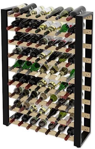 Lenmar Serie RW Portabottiglie in Legno per Vino, LOFT, Cantina, Scaffali
