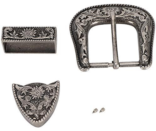 Schnalle Legierung Gürtel Retro Stil Gürtel Leder Schnallen Handgefertigte Schnitzerei Legierung Taille Gürtelschnalle Set (Innendurchmesser 40 mm)
