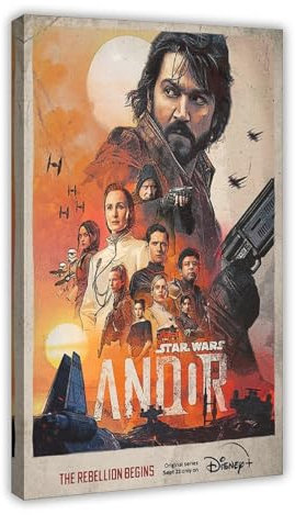 EYEZER Andor Filmposter auf Leinwand, Poster, Wandkunst, Dekor, Bild, Gemälde für Wohnzimmer, Schlafzimmer, Dekoration, Rahmenstil, 60 x 90 cm