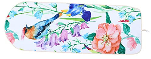 ABOOFAN XL Ironing Board Cover Spring Bird Pattern Heatproof Insulation Sheet Digital Printed Case 140x50cm