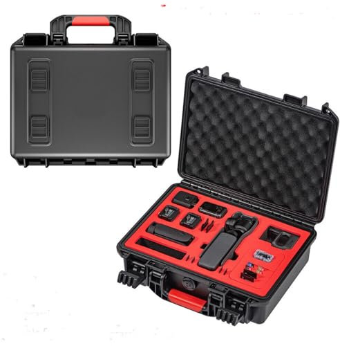 BODYGAD Hartschalenkoffer für Osmo Pocket 3, Multifunktionaler Tragbarer Wasserdichter Hartschalenkoffer für DJI Pocket 3 Tasche Zubehör Wasserdicht und Sturzsicher, Um Ihre Kamera Besser Zu SchüTzen