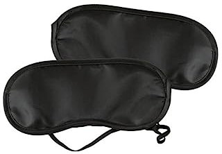 Schlafmaske Schwarz Augenschutz Polyester, Weich, Leicht, Waschbar