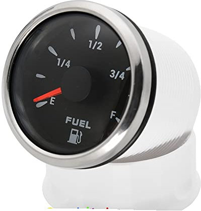 240-33Ω Fuel Float Sensor 52mm Fuel Level Gauge 7 Color LED Oil Tank Level Indicator for Marine Boat Car Water Level Meter (Color : Fuel Gauge BS)