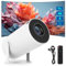 Smart Mini Projector Portable with WiFi 6 & Bluetooth 5.0: FHD 1080P 4K Support, 200 ANSI Lumens, Android 11.0, Auto Keystone Correction, 180° Rotatable Projector for Bedroom,Home Cinema,Outdoor(Pro)