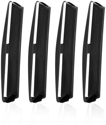 HSIXHAF 4 pcs Juego Ayuda de Afilado, Ayuda para afilar la Piedra de afilar, guía Profesional Afilado Cuchillos, afilador de Cuchillos para Principiantes, Soporte de ángulo para afilar, Negro, 10cm