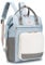 BAGROUPS Wickeltasche Rucksack Großer Wickelrucksack mit Multifunktions Reiserucksack Handgepäck Flugzeug 40x30x20 cm Wizzair Travel Backpack Carry On Luggage Diaper Bag für Mama & Papa Unterwegs Blau