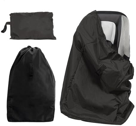 Car Seat Travel Bag for Baby Carrier Car Seat Travel Bag for Air Travel Airplane Gate Check in & Identification Waterproof Stoller Cover Bag 85 x 43 x 43 cm Black Travel Bag for Baby Car Seat